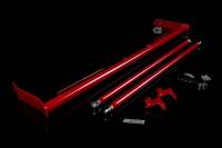 BRAUM Racing 10-15 Chevy Camaro Harness Bar Kit - Red Gloss - Each