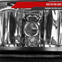 Spec'D Tuning Products - Spec-D 1990-1993 Acura Integra Factory Style Crystal Headlights w/ Amber Reflectors (Matte Black Housing/Clear Lens) - Image 2