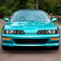 Spec'D Tuning Products - Spec-D 1990-1993 Acura Integra Factory Style Crystal Headlights w/ Amber Reflectors (Matte Black Housing/Clear Lens) - Image 8