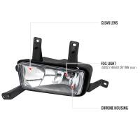 Spec'D Tuning Products - Spec-D 2015-2020 Chevrolet Tahoe/Suburban GMC Yukon/Yukon XL H8 Fog Lights Kit (Chrome Housing/Clear Lens) - Image 6