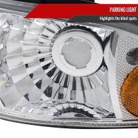 Spec'D Tuning Products - Spec-D 1991-1996 Chevrolet Caprice / 1994-1996 Impala Factory Style Crystal Headlights w/ Corner Signal Lights (Chrome Housing/Clear Lens) - Image 3