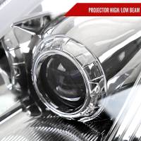 Spec'D Tuning Products - Spec-D 2006-2009 Nissan 350Z Switchback Sequential Turn Signal Animated LED Bar Projector Headlights (Chrome Housing/Clear Lens) - Image 2