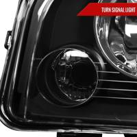 Spec'D Tuning Products - Spec-D 2006-2010 Dodge Charger Factory Style Headlights w/ Corner Lights (Matte Black Housing/Clear Lens) - Image 2
