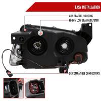 Spec'D Tuning Products - Spec-D 2006-2010 Dodge Charger Factory Style Headlights w/ Corner Lights (Matte Black Housing/Clear Lens) - Image 5