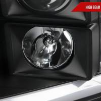 Spec'D Tuning Products - Spec-D 2009-2018 Dodge RAM 1500 / 2019-2021 RAM Classic / 2010-2018 RAM 2500 3500 LED C-Bar Projector Headlights (Matte Black Housing/Clear Lens) - Image 2