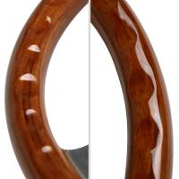 Spec'D Tuning Products - Spec-D 380mm 2" Deep Dish Aluminum 3-Spoke Wood Plastic Composite Steering Wheel - Image 4