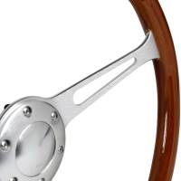 Spec'D Tuning Products - Spec-D 380mm 2" Deep Dish Aluminum 3-Spoke Wood Plastic Composite Steering Wheel - Image 5
