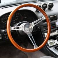 Spec'D Tuning Products - Spec-D 380mm 2" Deep Dish Aluminum 3-Spoke Wood Plastic Composite Steering Wheel - Image 6