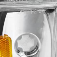 Spec'D Tuning Products - Spec-D 1988-1993 GMC Sierra/Yukon Chevrolet Silverado Corner Lights w/ Amber Reflectors (Chrome Housing/Clear Lens) - Image 3