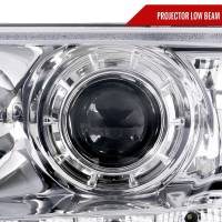 Spec'D Tuning Products - Spec-D 1998-2011 Ford Crown Victoria Projector Headlights w/ LED Light Strip (Chrome Housing/Clear Lens) - Image 1