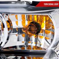Spec'D Tuning Products - Spec-D 1998-2011 Ford Crown Victoria Projector Headlights w/ LED Light Strip (Chrome Housing/Clear Lens) - Image 4