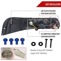 Spec'D Tuning Products - Spec-D 1998-2011 Ford Crown Victoria Projector Headlights w/ LED Light Strip (Chrome Housing/Clear Lens) - Image 5