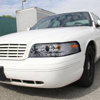 Spec'D Tuning Products - Spec-D 1998-2011 Ford Crown Victoria Projector Headlights w/ LED Light Strip (Chrome Housing/Clear Lens) - Image 8