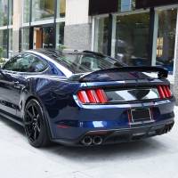 Spec'D Tuning Products - Spec-D 2015-2017 Ford Mustang Black Polypropylene GT350 Style Rear Diffuser w/ Dual Stainless Steel Muffler Tips - Image 8