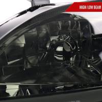 Spec'D Tuning Products - Spec-D 1999-2000 Honda Civic Coupe/Sedan LED Bar Factory Style Headlights (Chrome Housing/Smoke Lens) - Image 1