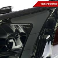 Spec'D Tuning Products - Spec-D 1999-2000 Honda Civic Coupe/Sedan LED Bar Factory Style Headlights (Chrome Housing/Smoke Lens) - Image 2