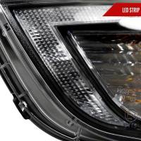 Spec'D Tuning Products - Spec-D 2010-2013 Hyundai Tucson Projector Headlights w/ LED Light Strip (Matte Black Housing/Clear Lens) - Image 2