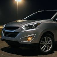 Spec'D Tuning Products - Spec-D 2010-2013 Hyundai Tucson Projector Headlights w/ LED Light Strip (Matte Black Housing/Clear Lens) - Image 7