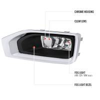 Spec'D Tuning Products - Spec-D 2015-2018 GMC Yukon/Yukon XL Bumper Fog Lights Kit (Chrome Housing/Clear Lens) - Image 6
