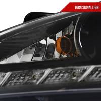 Spec'D Tuning Products - Spec-D 2010-2012 Hyundai Genesis Coupe Projector Headlights w/ SMD LED Light Strip (Jet Black Housing/Clear Lens) - Image 3