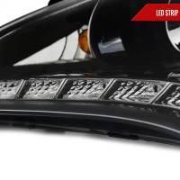 Spec'D Tuning Products - Spec-D 2010-2012 Hyundai Genesis Coupe Projector Headlights w/ SMD LED Light Strip (Jet Black Housing/Clear Lens) - Image 4