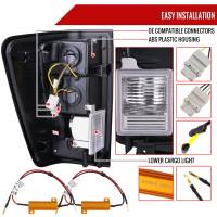 Spec'D Tuning Products - Spec-D 2004-2015 Nissan Titan LED Tail Lights with White LED Tube (Chrome Housing/Red Lens) - Image 5