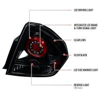 Spec'D Tuning Products - Spec-D 2006-2013 Chevrolet Impala/ 2014-2016 Impala Limited LED Tail Lights (Jet Black Housing/Clear Lens) - Image 6