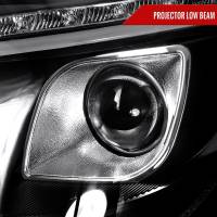 Spec'D Tuning Products - Spec-D 1998-2006 Mercedes Benz W220 S Class Projector Headlights w/ LED Light Strip & Turn Signal Lights (Matte Black Housing/Clear Lens) - Image 1