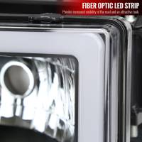 Spec'D Tuning Products - Spec-D 1988-1998 Chevrolet/GMC C10 C/K LED Strip Factory Style Headlights (Matte Black Housing/Clear Lens) - Image 3