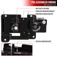 Spec'D Tuning Products - Spec-D 1988-1998 Chevrolet/GMC C10 C/K LED Strip Factory Style Headlights (Matte Black Housing/Clear Lens) - Image 5