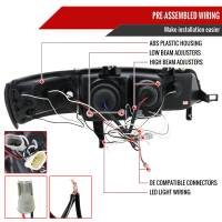 Spec'D Tuning Products - Spec-D 1994-1997 Honda Accord Dual Halo Projector Headlights (Chrome Housing/Clear Lens) - Image 5