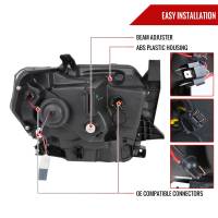 Spec'D Tuning Products - Spec-D 2014-2021 Toyota Tundra LED C-Bar Projector Headlights w/ Sequential Arrow Turn Signals (Black Housing/Smoke Lens) - Image 5