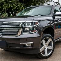 Spec'D Tuning Products - Spec-D 2015-2020 Chevrolet Tahoe/Suburban LED Strip Projector Headlights (Black Housing/Clear Lens) - Image 7