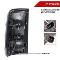 Spec'D Tuning Products - Spec-D 2009-2018 Dodge RAM 1500/2010-2018 RAM 2500 3500 White LED Bar Tail Lights (Black Housing/Smoke Lens) - Image 6