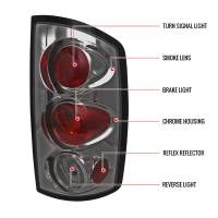 Spec'D Tuning Products - Spec-D 2002-2006 Dodge RAM Tail Lights (Chrome Housing/Smoke Lens) - Image 7