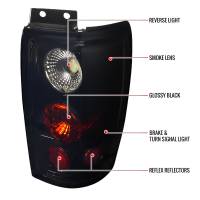 Spec'D Tuning Products - Spec-D 1997-2002 Ford Expedition Tail Lights (Glossy Black Housing/Smoke Lens) - Image 6