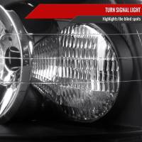 Spec'D Tuning Products - Spec-D 2005-2011 Lincoln Town Car Factory Style Headlights (Matte Black Housing/Clear Lens) - Image 3