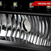 Spec'D Tuning Products - Spec-D 1999-2004 Ford F-250/F-350/F-450/F-550/Excursion Crystal Headlights w/ SMD LED Light Strip (Matte Black Housing/Clear Lens) - Image 3