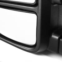 Spec'D Tuning Products - Spec-D 1999-2016 Ford F-250/F-350/F-450 Power Adjustable, Heated, & Manual Extendable Towing Mirrors w/ Clear Lens LED Turn Signal & Clearance Lights - Image 1