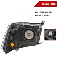 Spec'D Tuning Products - Spec-D 2009-2018 Dodge RAM 1500 / 2019-2021 RAM Classic / 2010-2018 RAM 2500 3500 Factory Dual Style Headlights (Chrome Housing/Smoke Lens) - Image 5