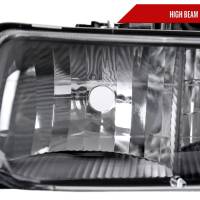 Spec'D Tuning Products - Spec-D 1999-2002 Chevrolet Silverado/ 2000-2006 Tahoe/Suburban Factory Style Headlights w/ Bumper Light Assembly (Matte Black Housing/Clear Lens) - Image 2