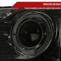 Spec'D Tuning Products - Spec-D 1998-2000 Ford Ranger Halo Projector Headlights (Chrome Housing/Smoke Lens) - Image 2