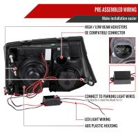 Spec'D Tuning Products - Spec-D 1998-2000 Ford Ranger Halo Projector Headlights (Chrome Housing/Smoke Lens) - Image 5