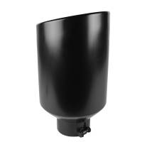 Spec'D Tuning Products - Spec-D Universal 4" Inlet/8" Outlet Black Stainless Steel Bolt-On Angled Exhaust Tip - Image 6