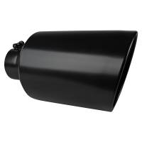 Spec'D Tuning Products - Spec-D Universal 4" Inlet/8" Outlet Black Stainless Steel Bolt-On Angled Exhaust Tip - Image 7
