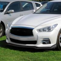 Spec'D Tuning Products - Spec-D 2014-2018 Infiniti Q50 Sport Glossy Black Polypropylene 3PC Bumper Lip - Image 8