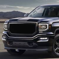 Spec'D Tuning Products - Spec-D 2016-2018 GMC Sierra 1500 Rivet Style Black Stainless Steel Mesh Grille Insert - Image 8
