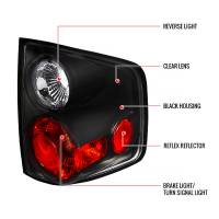 Spec'D Tuning Products - Spec-D 1994-2004 Chevrolet S10/ GMC Sonoma/ Isuzu Hombre Tail Lights (Matte Black Housing/Clear Lens) - Image 7