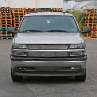 Spec'D Tuning Products - Spec-D 1999-2002 Chevrolet Silverado 1500 2500 / 2000-2006 Tahoe Suburban LED Bar Factory Style Headlights & Bumper Lights w/ Amber Reflector (Matte Black Housing/Clear Lens) - Image 7
