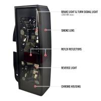 Spec'D Tuning Products - Spec-D 2005-2010 Hummer H3 Tail Lights (Chrome Housing/Smoke Lens) - Image 6